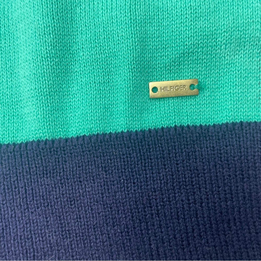 Tommy Hilfiger Teal and Navy Button-Up Cardigan - Picture 4 of 13